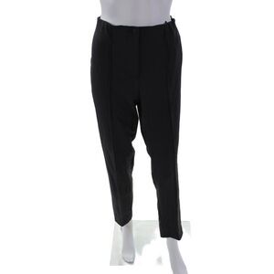Cambio Womens Zipper Fly High Rise Pleated Straight Leg Pants Gray Size 12